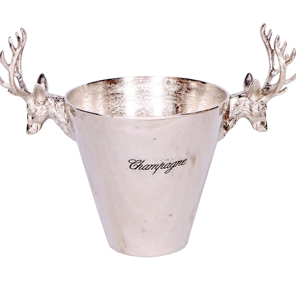 Champagne Cooler with Antler Handles 42cm