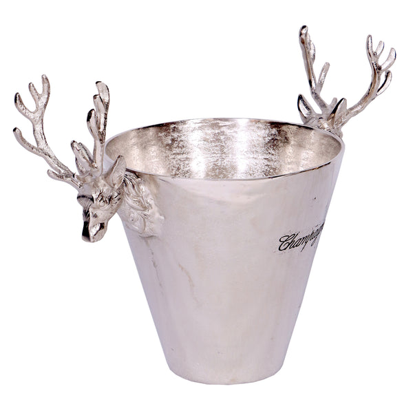 Champagne Cooler with Antler Handles 42cm