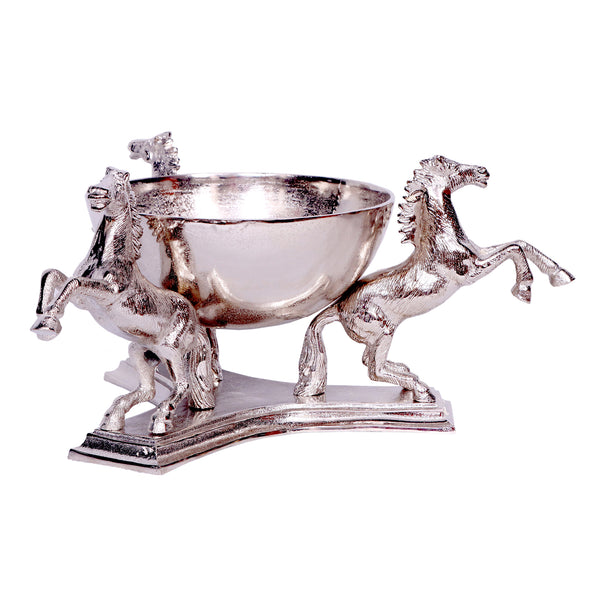 Horses with Bowl Small 22cm