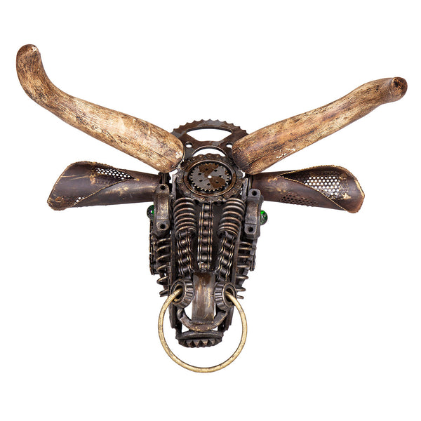 Wrought Iron Buffalo Face