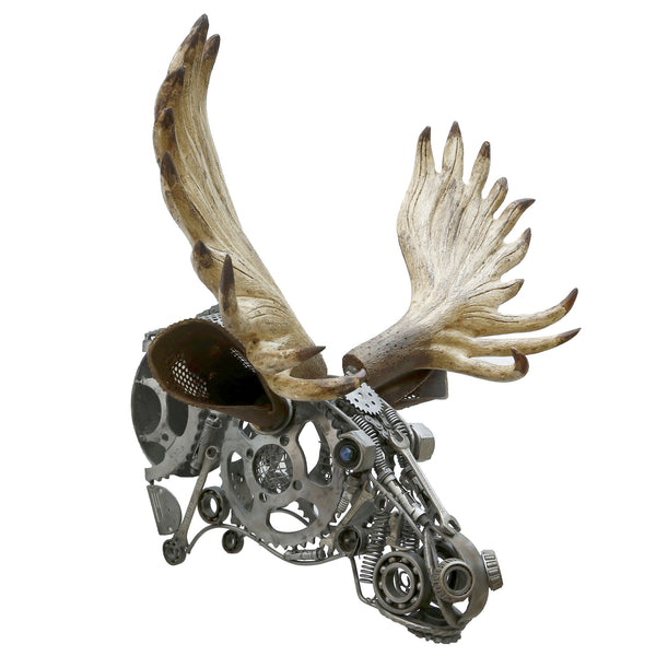 Wrought Iron Moose Head