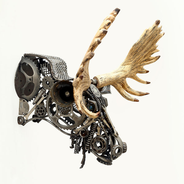 Wrought Iron Moose Head