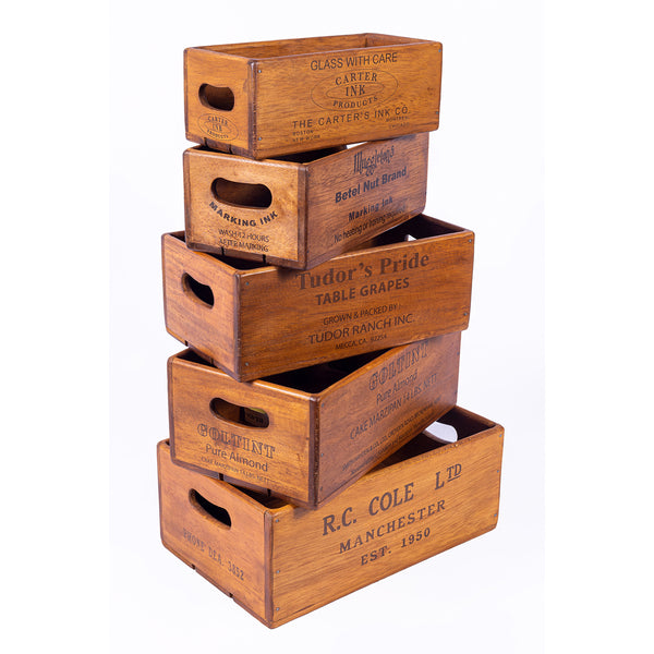 Set of 5 Nesting Shellfish Boxes - R.C Cole et al