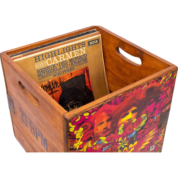 Set of 4 Nesting Vinyl Record Boxes - Beatles et al