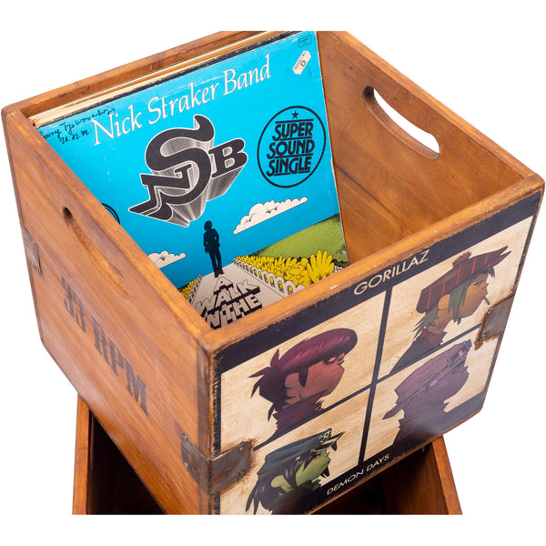 Set of 4 Nesting Vinyl Record Boxes - Oasis et al