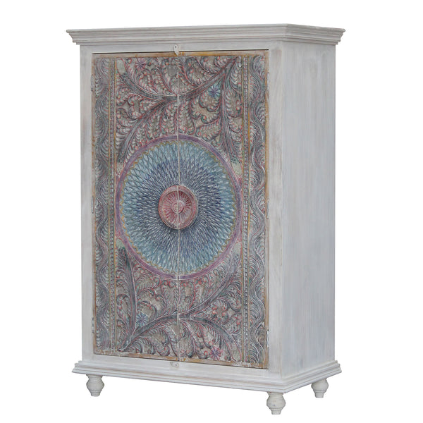 Hand Carved 2 Door Wardrobe