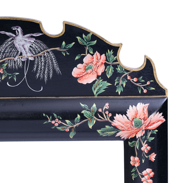 Black Lyre Bird Design Dressing Table Mirror