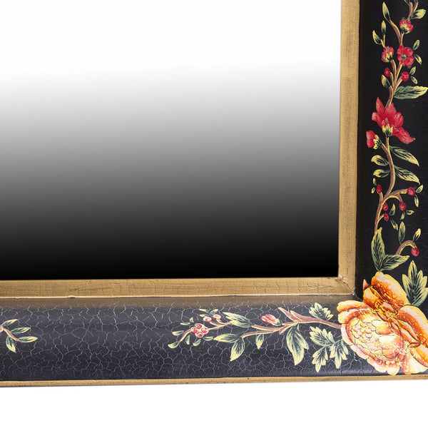 Black Lyre Bird Design Mirror