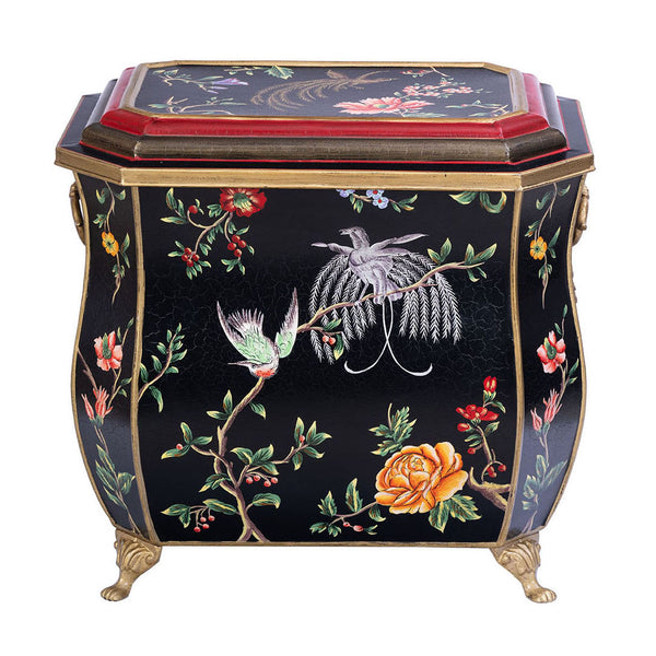Black Lyre Bird Design Storage