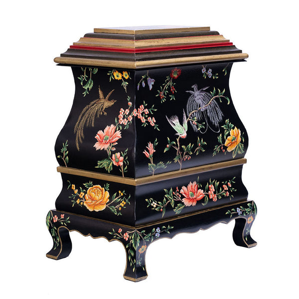 Black Lyre Bird Design Decorative Box