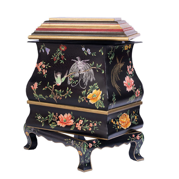 Black Lyre Bird Design Decorative Box