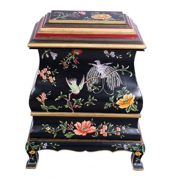 Black Lyre Bird Design Decorative Box