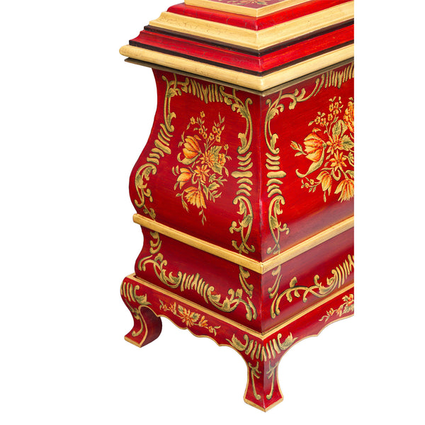 Red Floral Design Decorative Box