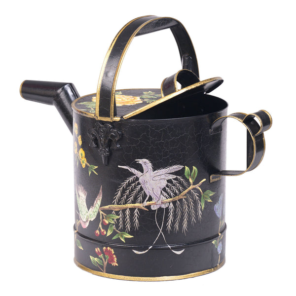 Black Lyre Bird Design Watering Can