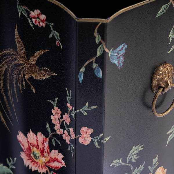 Black Lyre Bird Design Umbrella Stand