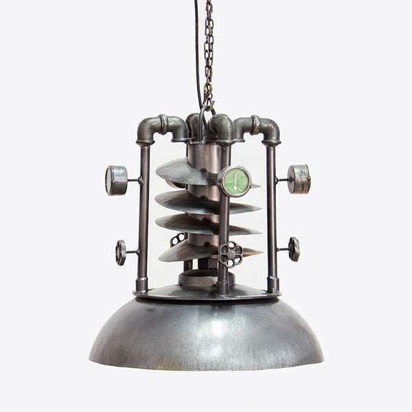 Vintage Steam Punk Circular Ceiling Light