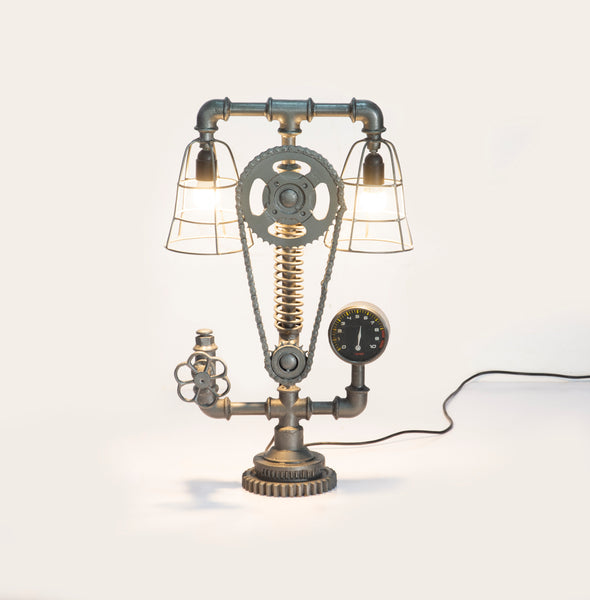 Cogged Table Lamp