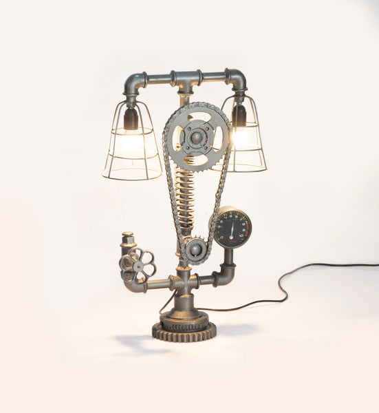 Cogged Table Lamp