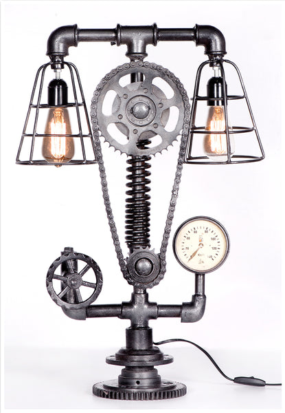 Cogged Table Lamp