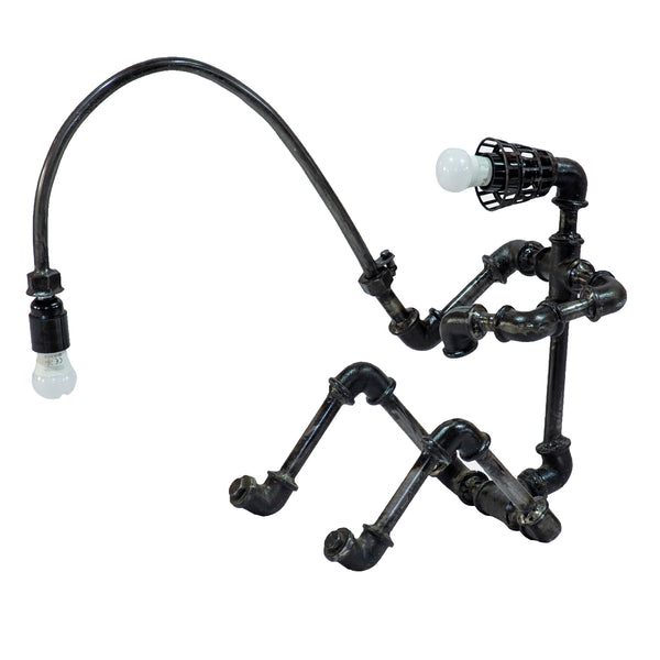 Reclaimed Parts Robot Table Lamp - Gone Fishing