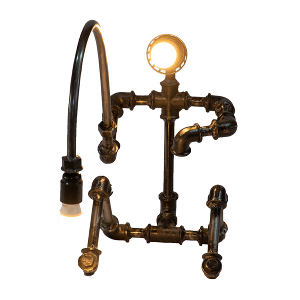 Reclaimed Parts Robot Table Lamp - Gone Fishing