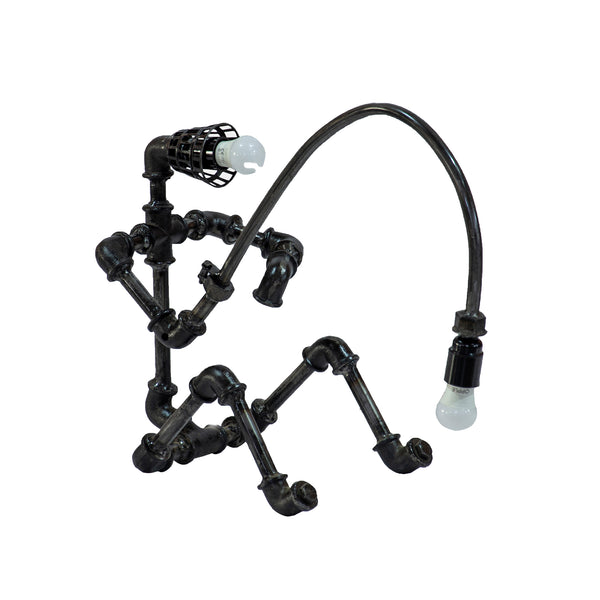 Reclaimed Parts Robot Table Lamp - Gone Fishing