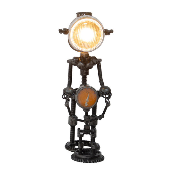 Reclaimed Parts Robot Table Lamp - Mother and Child