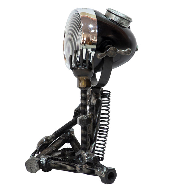 Reclaimed Parts Robot Table Lamp - Deep In Thought