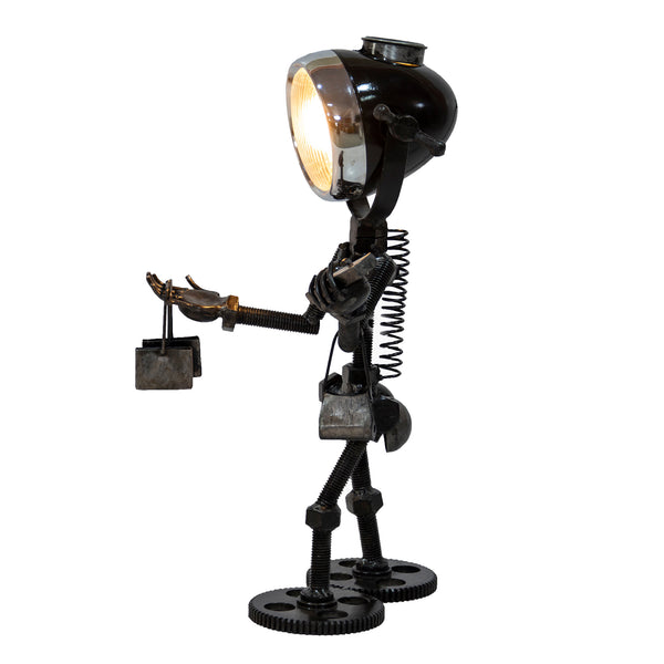 Reclaimed Parts Robot Table Lamp - Gone Shopping