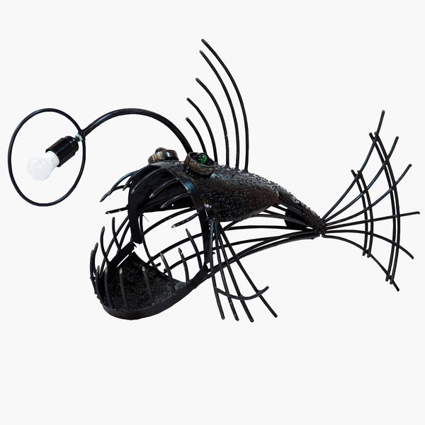 Reclaimed Parts Anglerfish Table Lamp - Comes To Light
