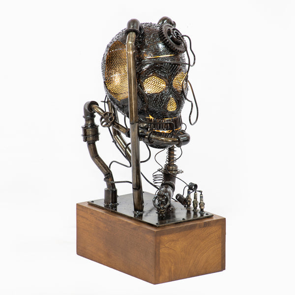 Steampunk Theme Skull Table Lamp - Bright Idea