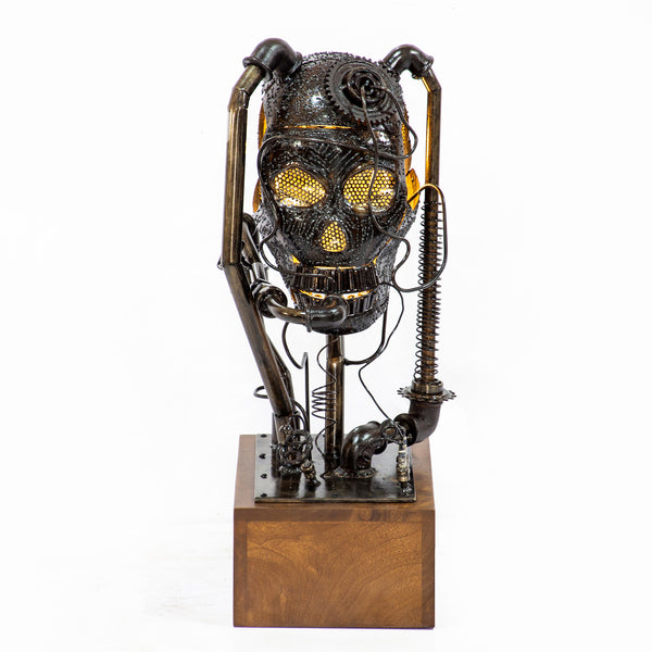 Steampunk Theme Skull Table Lamp - Bright Idea