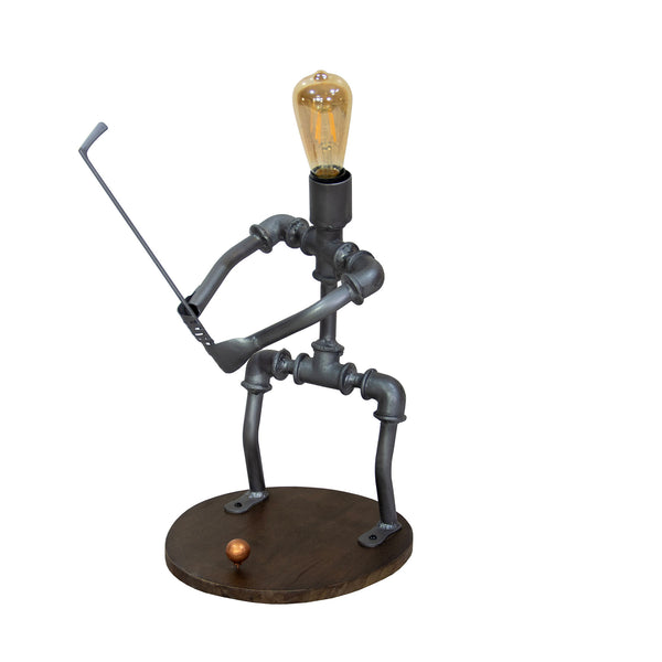 Industrial Golfer Table Lamp