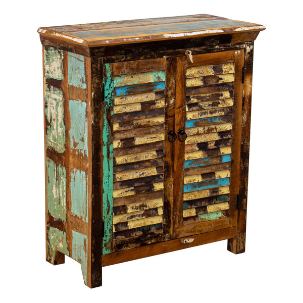 Marine Recycled 2 Louvered Door Sideboard