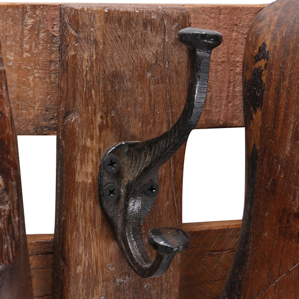 Coat Rack made from 4 Antique Shoe Moulds