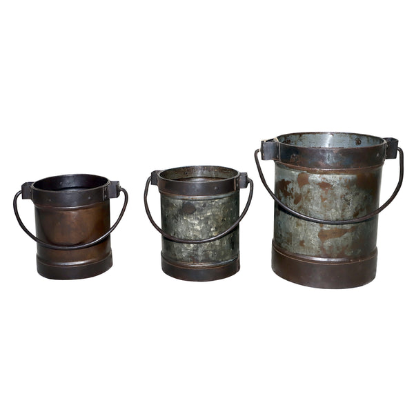 Set of 3 Antique Iron Tubs