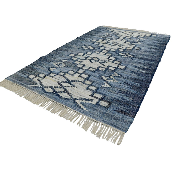 Recycled Denim Rug - W160cm x H230cm