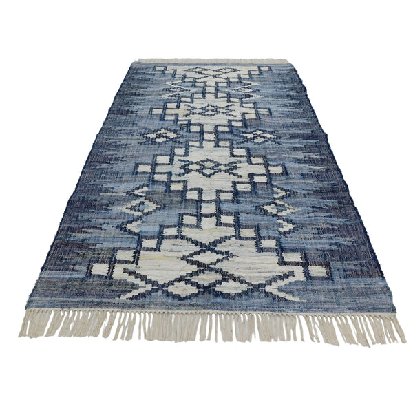 Recycled Denim Rug - W160cm x H230cm
