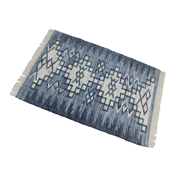 Recycled Denim Rug - W160cm x H230cm