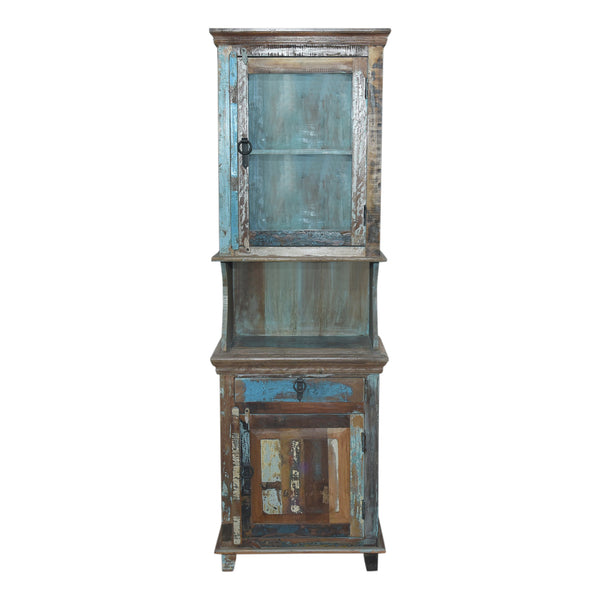 Marine Recycled Tall Glazed Display Cabinet