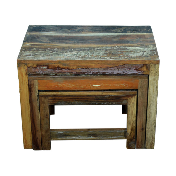 Marine Recycled Nest of 3 Tables