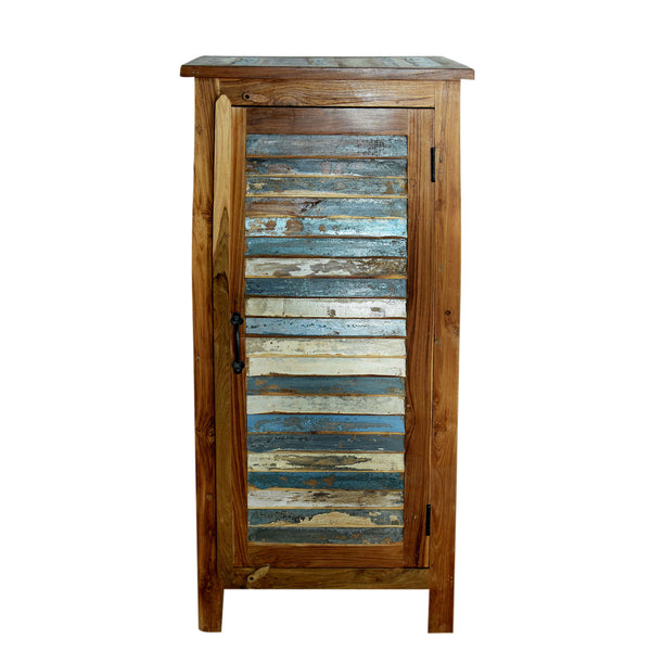 Marine Recycled 1 Louvered Door Cabinet