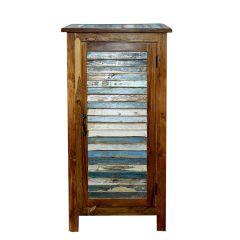 Marine Recycled 1 Louvered Door Cabinet