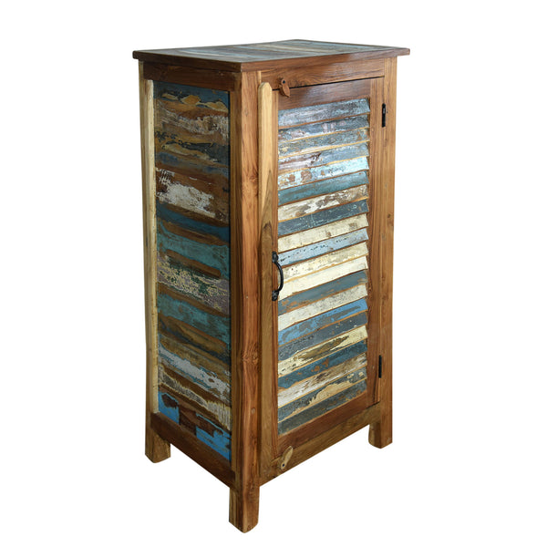 Marine Recycled 1 Louvered Door Cabinet