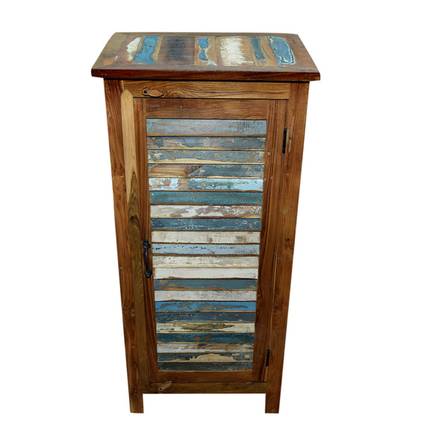 Marine Recycled 1 Louvered Door Cabinet