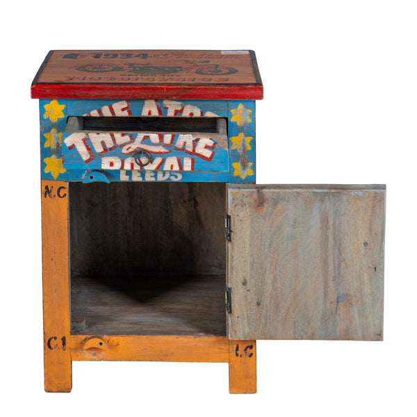 Hand Painted Vintage Bedside