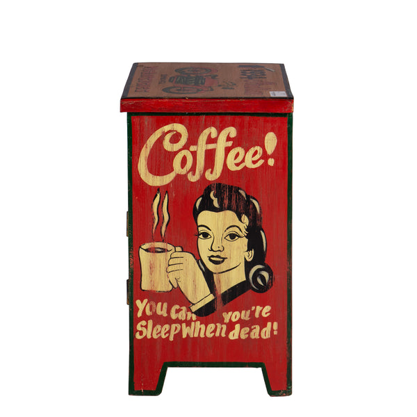 Hand Painted Vintage Bedside