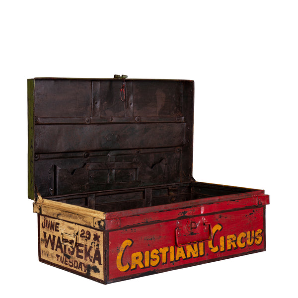 Hand Painted Iron Trunk Carnival