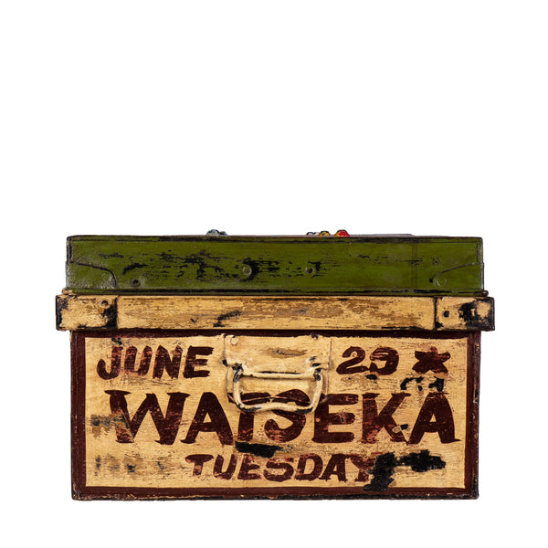 Hand Painted Iron Trunk Carnival