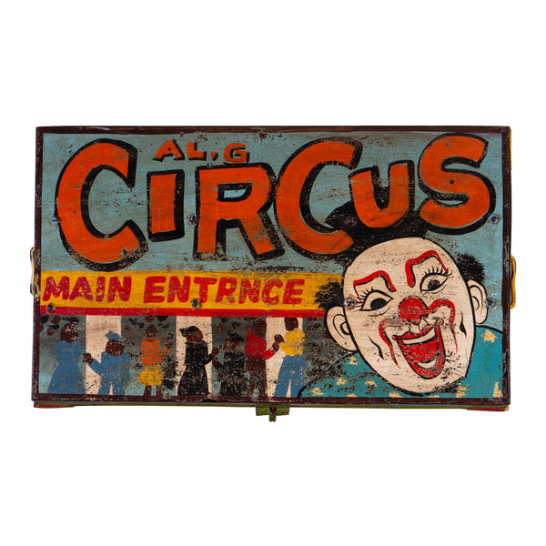 Hand Painted Iron Trunk Carnival